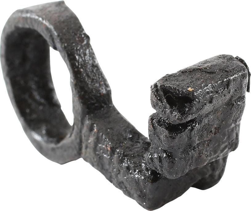 ROMAN/MEDIEVAL KEY RING, 4TH-8TH CENTURY AD SIZE 4 1/2 - Picardi Jewelry