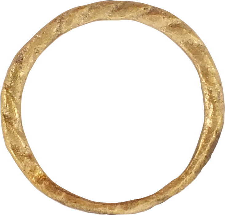 VIKING ROPED OR TWIST WEDDING RING, C.866-1067 AD, SIZE 9 1/2 - Picardi Jewelry