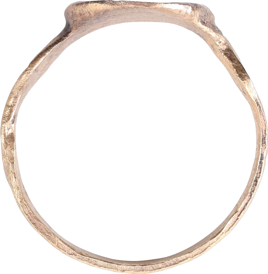 MEDIEVAL EUROPEAN CHRISTIAN RING, 15TH-17TH CENTURY, SIZE 10+ - Fagan Arms