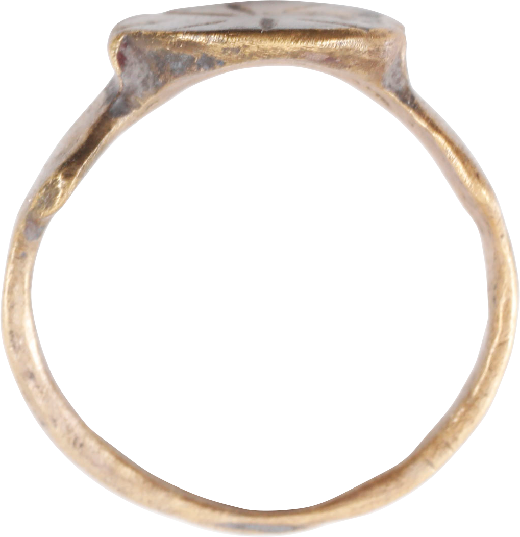 MEDIEVAL EUROPEAN CHRISTIAN RING, SIZE 6 ¼ - Fagan Arms
