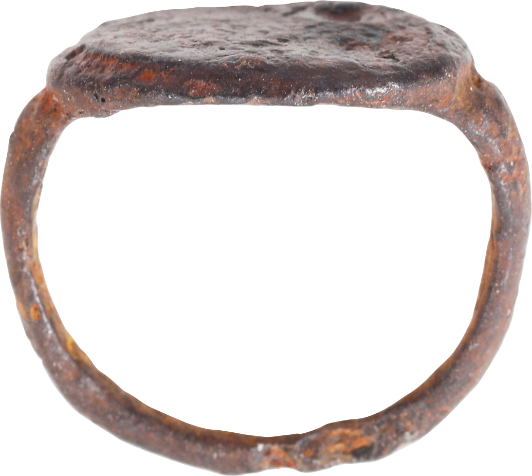 ROMAN IRON SIGNET/FIGURAL RING, C.500-100 BC, SIZE 4 - Fagan Arms