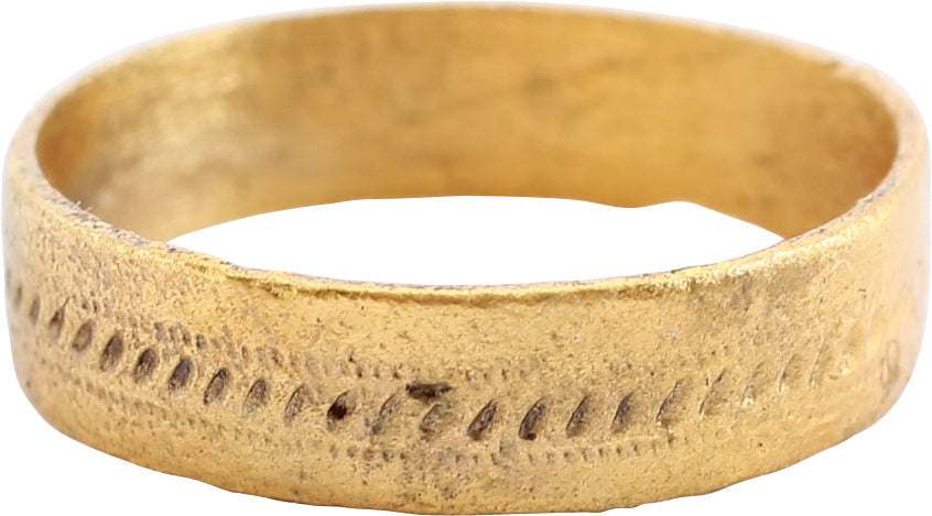 FINE VIKING WEDDING RING, 850-1050 AD, SIZE 5 1/4 - Picardi Jewelry