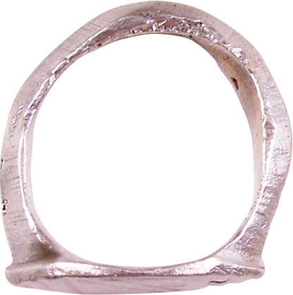 MEDIEVAL EUROPEAN SIGNET RING C.500-850 AD SIZE 5 - Royalty Rings