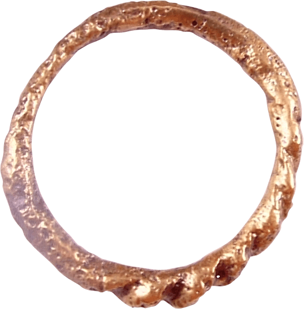 VIKING ROPED OR TWIST WEDDING RING C.866-1067 AD, SIZE 11 3/4 - Royalty Rings