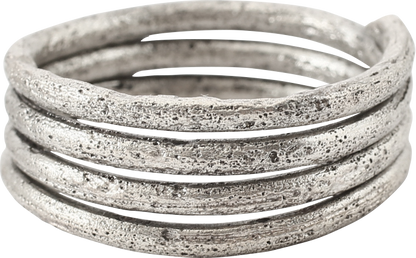 ANCIENT VIKING COIL RING, C.850-1050 AD, SIZE 10 3/4 - Royalty Rings