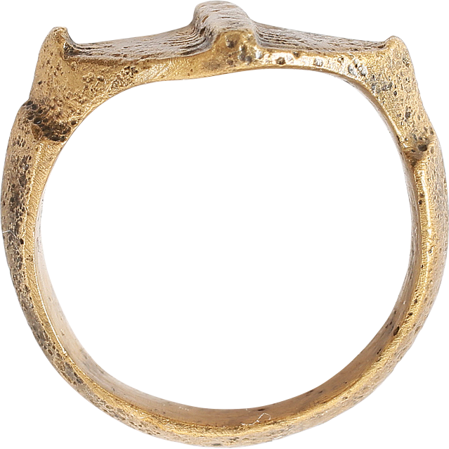 LATE MEDIEVAL EUROPEAN MAN’S RING, 14TH-16TH CENTURY AD, SIZE 8 ¾ - Royalty Rings