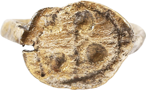 FINE CHRISTIAN PILGRIM'S RING 8TH-9TH C.AD, SIZE 1 - Royalty Rings