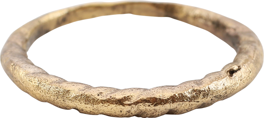 VIKING ROPED OR TWIST WEDDING RING, SIZE 9 1/2 - Royalty Rings