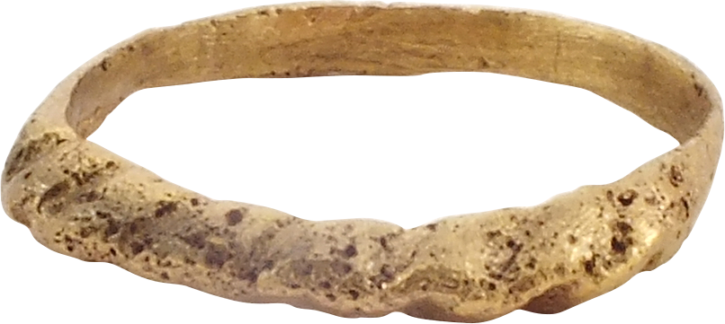 VIKING ROPED OR TWIST WEDDING RING 10th-11th century AD, SIZE 8 - Royalty Rings