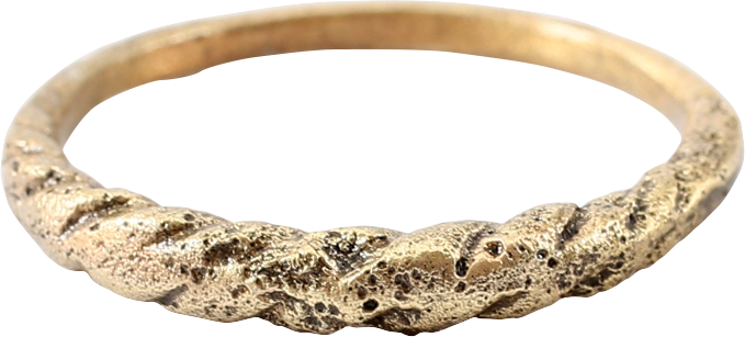 FINE VIKING ROPED OR TWIST WEDDING RING C.866-1067 AD, SIZE 10 1/2 - Royalty Rings