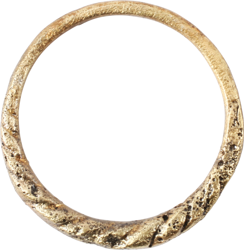 FINE VIKING ROPED OR TWIST WEDDING RING C.866-1067 AD, SIZE 10 1/2 - Royalty Rings