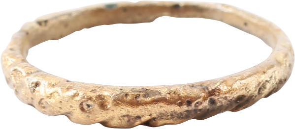 VIKING ROPED OR TWIST WEDDING RING C.866-1067 AD, SIZE 9 1/2 - Royalty Rings