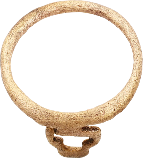 FINE ROMAN WOMAN'S KEY RING, C.100-300 AD SIZE 4 1/4+ - Royalty Rings