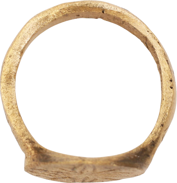 ROMAN/BYZANTINE CHRISTENING OR BAPTISM RING, C. 2ND-6TH C.AD, SIZE 1/2 - Royalty Rings