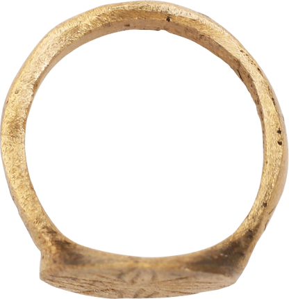 ROMAN/BYZANTINE CHRISTENING OR BAPTISM RING, C. 2ND-6TH C.AD, SIZE 1/2 - Royalty Rings