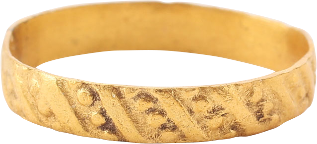 MEDIEVAL EUROPEAN WEDDING RING, 15TH CENTURY, SIZE 12 1/4 - Royalty Rings