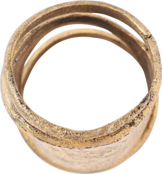 SUPERB VIKING COIL RING, 10TH-11TH CENTURY AD, SIZE 8 ¾-9 - Royalty Rings