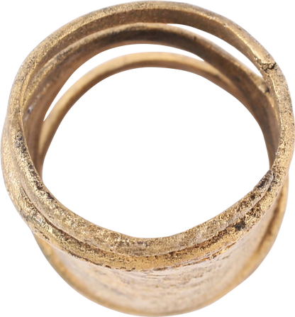 SUPERB VIKING COIL RING, 10TH-11TH CENTURY AD, SIZE 8 ¾-9 - Royalty Rings