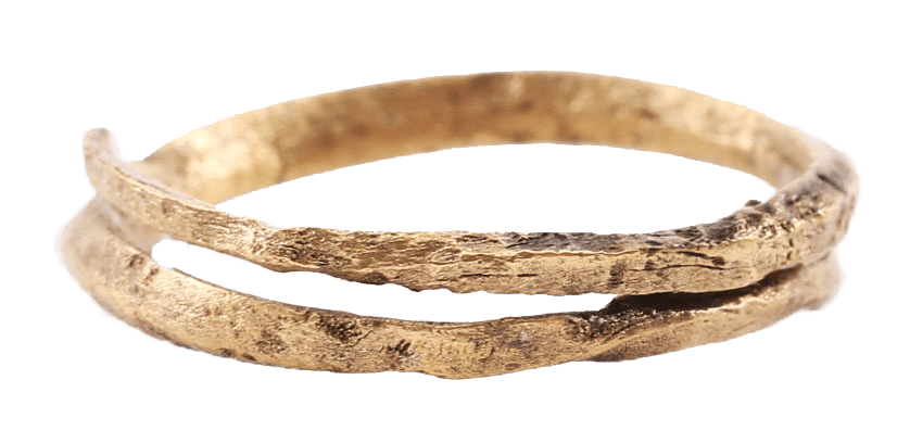VIKING COIL RING, 9TH-10TH CENTURY AD, SIZE 10 1/4 - Picardi Jewelry