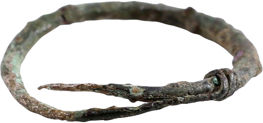 CELTIC FINGER RING, C.500-100BC, SIZE 2 1/2