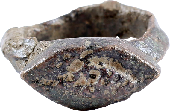 ROMAN MAN’S RING, UNFINISHED, 2ND-3RD CENTURY AD, SIZE 9 - Royalty Rings