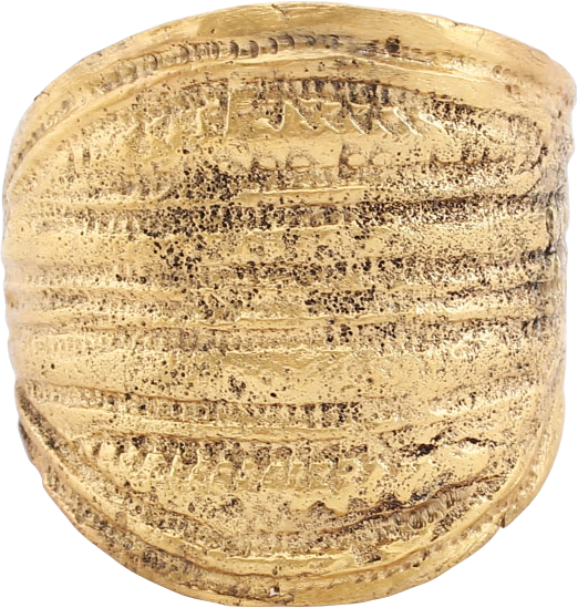 SUPERB VIKING SHIELD RING, C. 9TH-10TH CENTURY, SIZE 10 1/2 - 11 - Royalty Rings