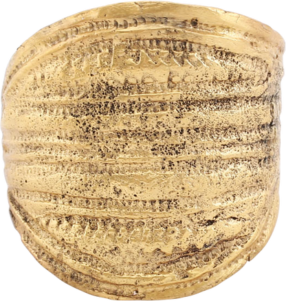 SUPERB VIKING SHIELD RING, C. 9TH-10TH CENTURY, SIZE 10 1/2 - 11 - Royalty Rings