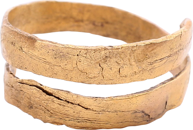 ANCIENT VIKING COIL RING C.850-1050 AD SIZE 10 ¾ - Royalty Rings