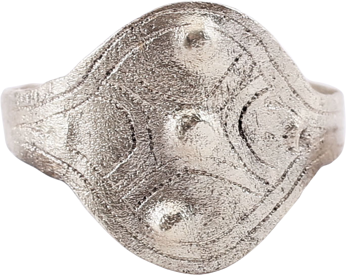 RARE VIKING SHIELD RING C. 9TH-10TH CENTURY, SIZE 9 - Royalty Rings