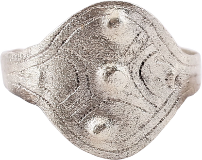 RARE VIKING SHIELD RING C. 9TH-10TH CENTURY, SIZE 9 - Royalty Rings