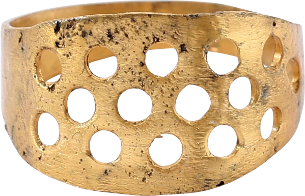 VIKING WARRIOR’S SHIELD RING, 10TH CENTURY AD, SIZE 7 ½ - Royalty Rings