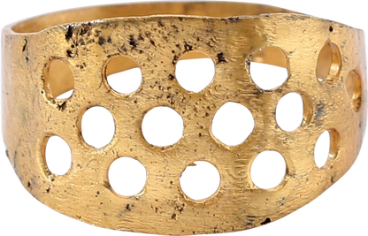 VIKING WARRIOR’S SHIELD RING, 10TH CENTURY AD, SIZE 7 ½ - Royalty Rings