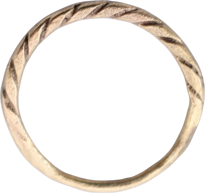 VIKING ROPED OR TWIST WEDDING RING, C.866-1067 AD, SIZE 9 1/2 - Royalty Rings