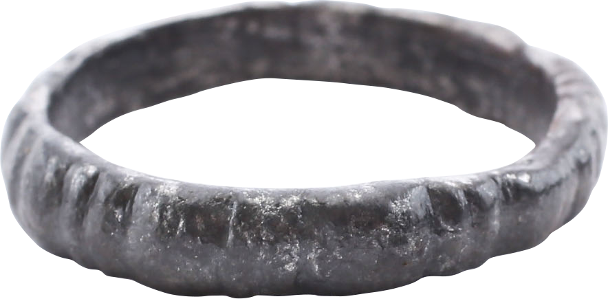 RARE VARIATION VIKING WEDDING RING, 900-1050 AD, SIZE 8 ¼