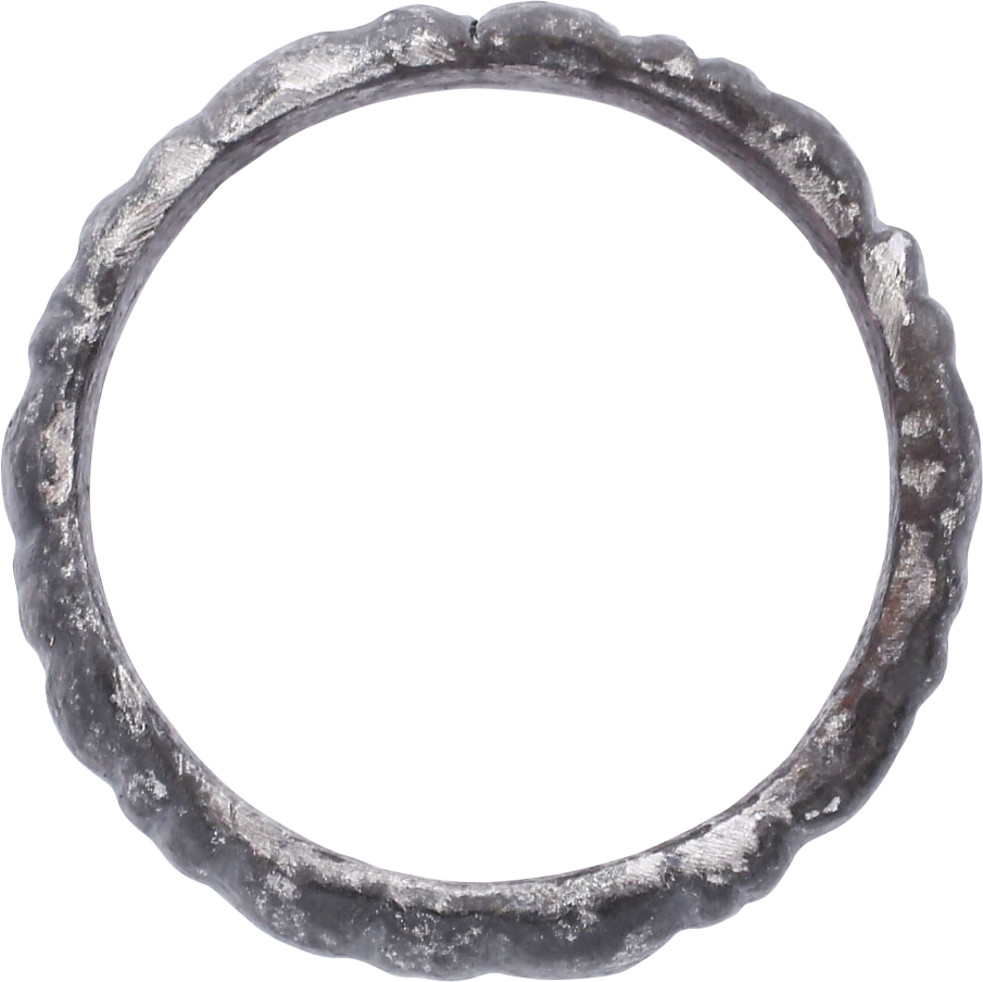 RARE VARIATION VIKING WEDDING RING, 900-1050 AD, SIZE 8 ¼