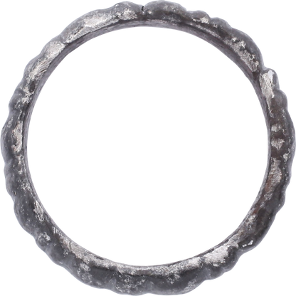 RARE VARIATION VIKING WEDDING RING, 900-1050 AD, SIZE 8 ¼