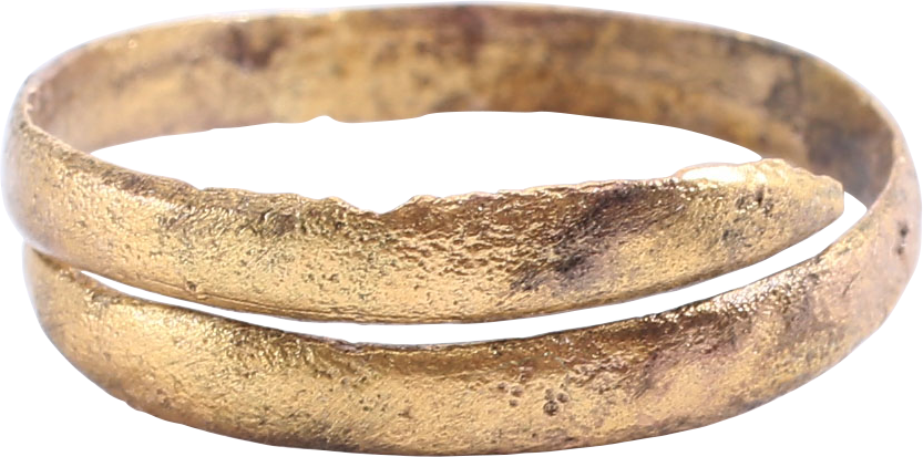 ANCIENT VIKING COIL RING C.850-1050 AD SIZE 10 ¼ - Royalty Rings