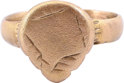 VIKING HEART RING C.900-1050 AD, SIZE 8 ¾ - Royalty Rings
