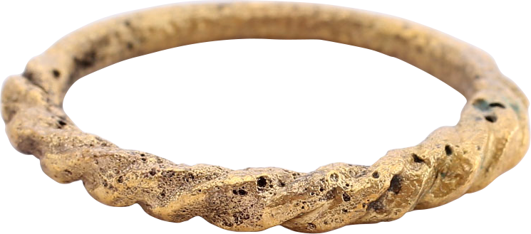 VIKING WARRIOR’S ROPED OR TWIST RING, C.866-1067 AD, SIZE 10 ¾ - Royalty Rings