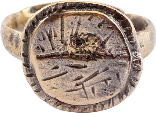 MEDIEVAL “BLESSING” RING, 10TH-16TH CENTURY AD, SIZE 5 ¾ - Royalty Rings