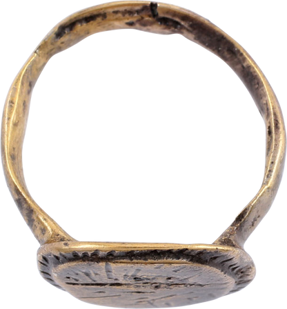 MEDIEVAL “BLESSING” RING, 10TH-16TH CENTURY AD, SIZE 5 ¾ - Royalty Rings