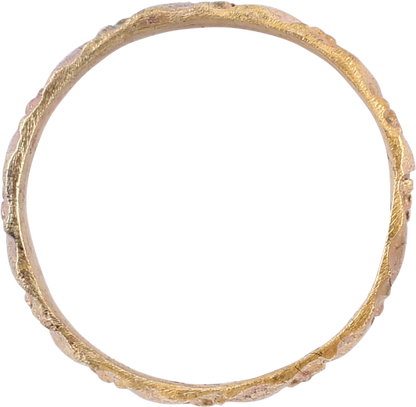 EUROPEAN WEDDING RING C.1400-60 SIZE 4 ¾ - Royalty Rings
