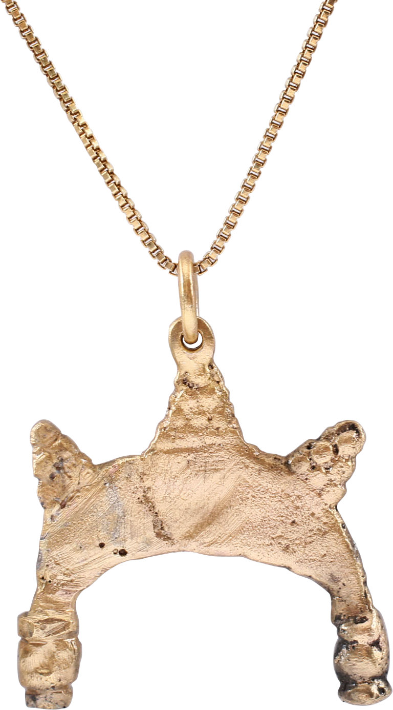 SUPERB VIKING LUNAR PENDANT NECKLACE, 9TH-10TH CENTURY AD - Picardi Jewelry