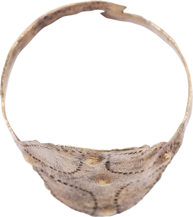RARE VIKING SHIELD RING C. 10TH-11TH CENTURY, SIZE 9 ¾ - Royalty Rings