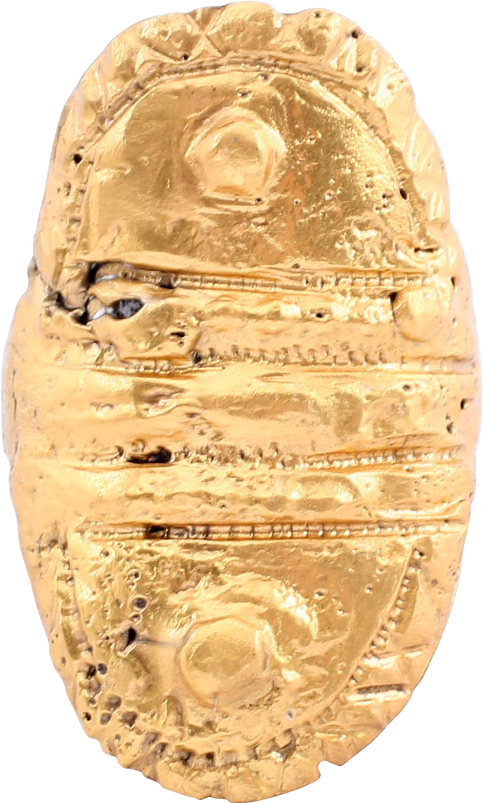 RARE VIKING SHIELD RING C. 9TH-10TH CENTURY, SIZE 10 - Royalty Rings