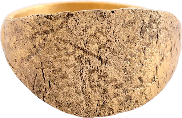 RARE VIKING WARRIOR’S SHIELD RING, 10TH CENTURY AD, SIZE 10 - Royalty Rings