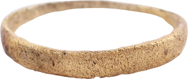 MEDIEVAL EUROPEAN PEASANTS WEDDING RING, SIZE 6 ¾ - Royalty Rings