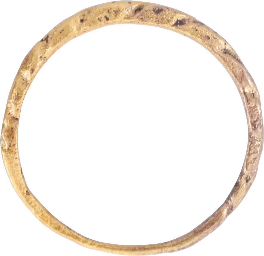 FINE VIKING WARRIOR’S TWISTED OR ROPED RING, 850-1050 AD, SIZE 10 3/4
