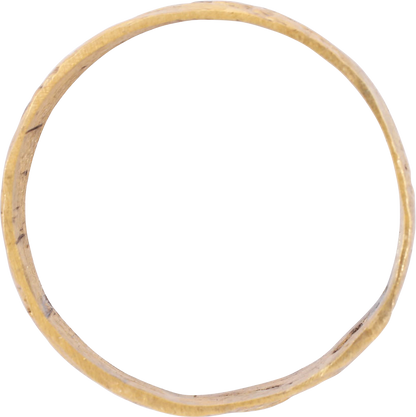 MEDIEVAL EUROPEAN WEDDING RING, 15TH CENTURY, SIZE 9 ¼ - Royalty Rings