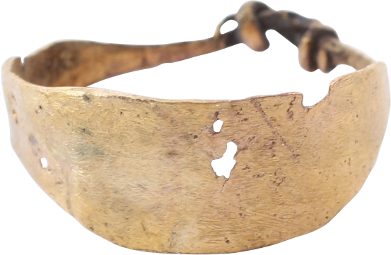 RARE CELTIC FINGER RING C.400-100 BC, SIZE 8 1/2 - Royalty Rings